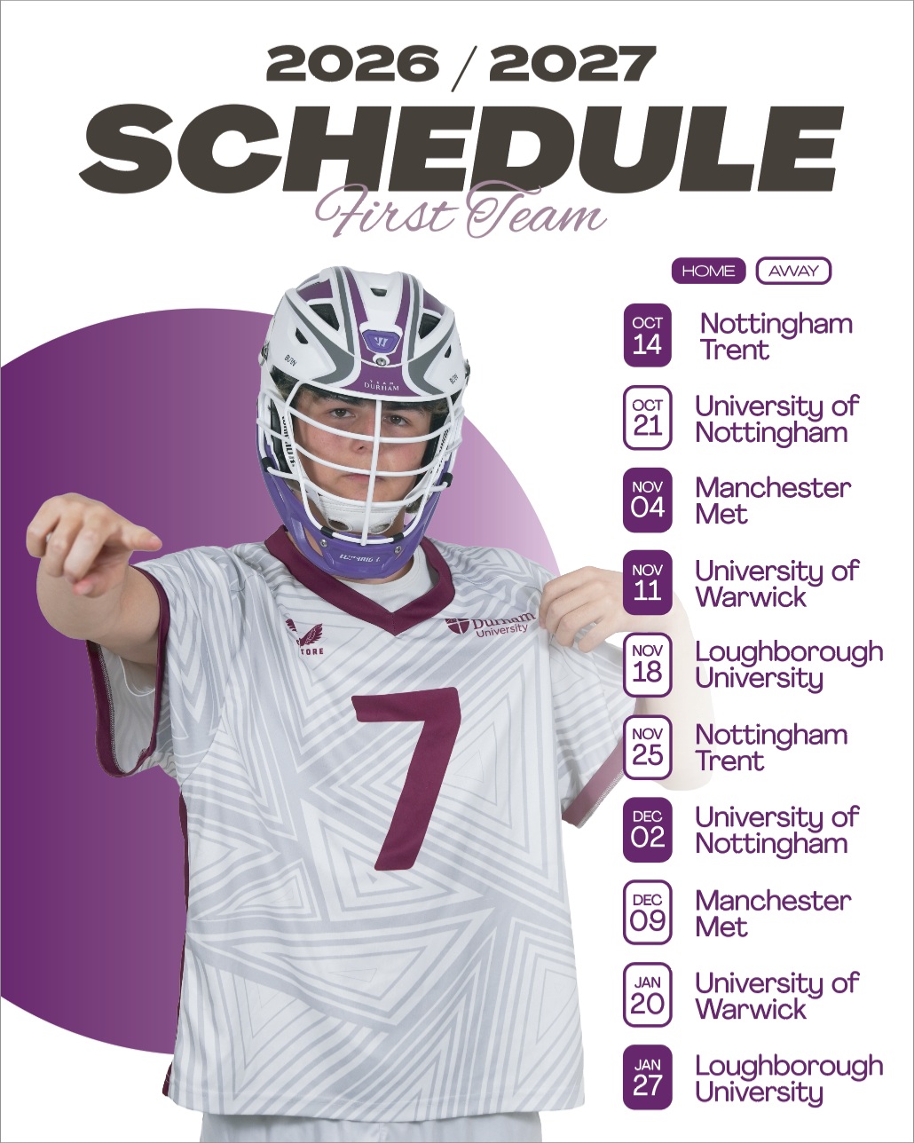 Durham Men's Lacrosse vs Manchester Met Instagram post
