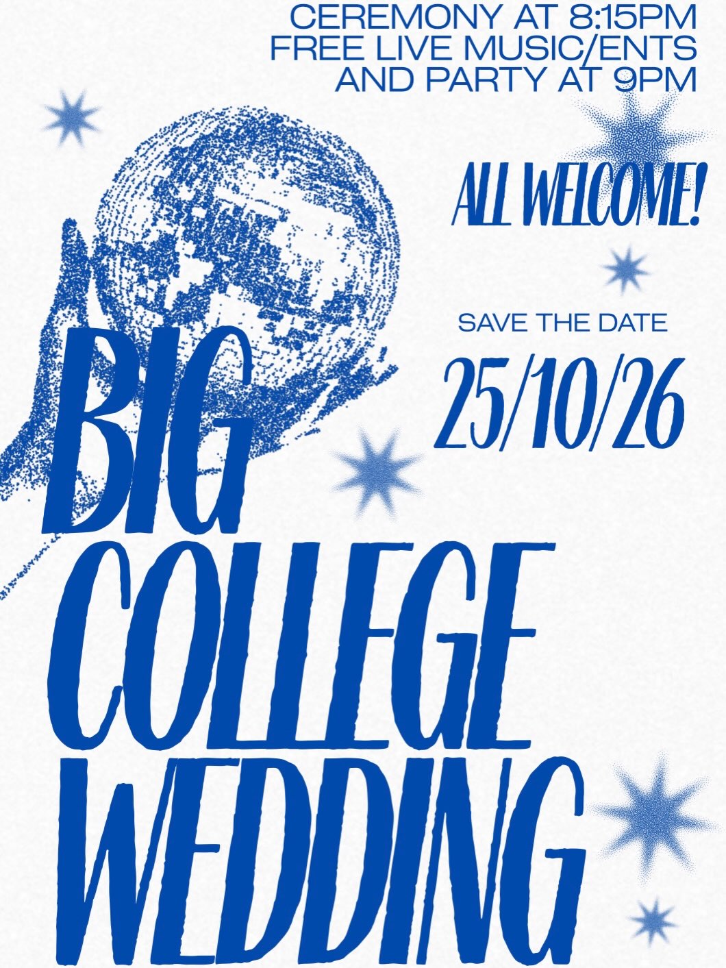 Big College Wedding Instagram post