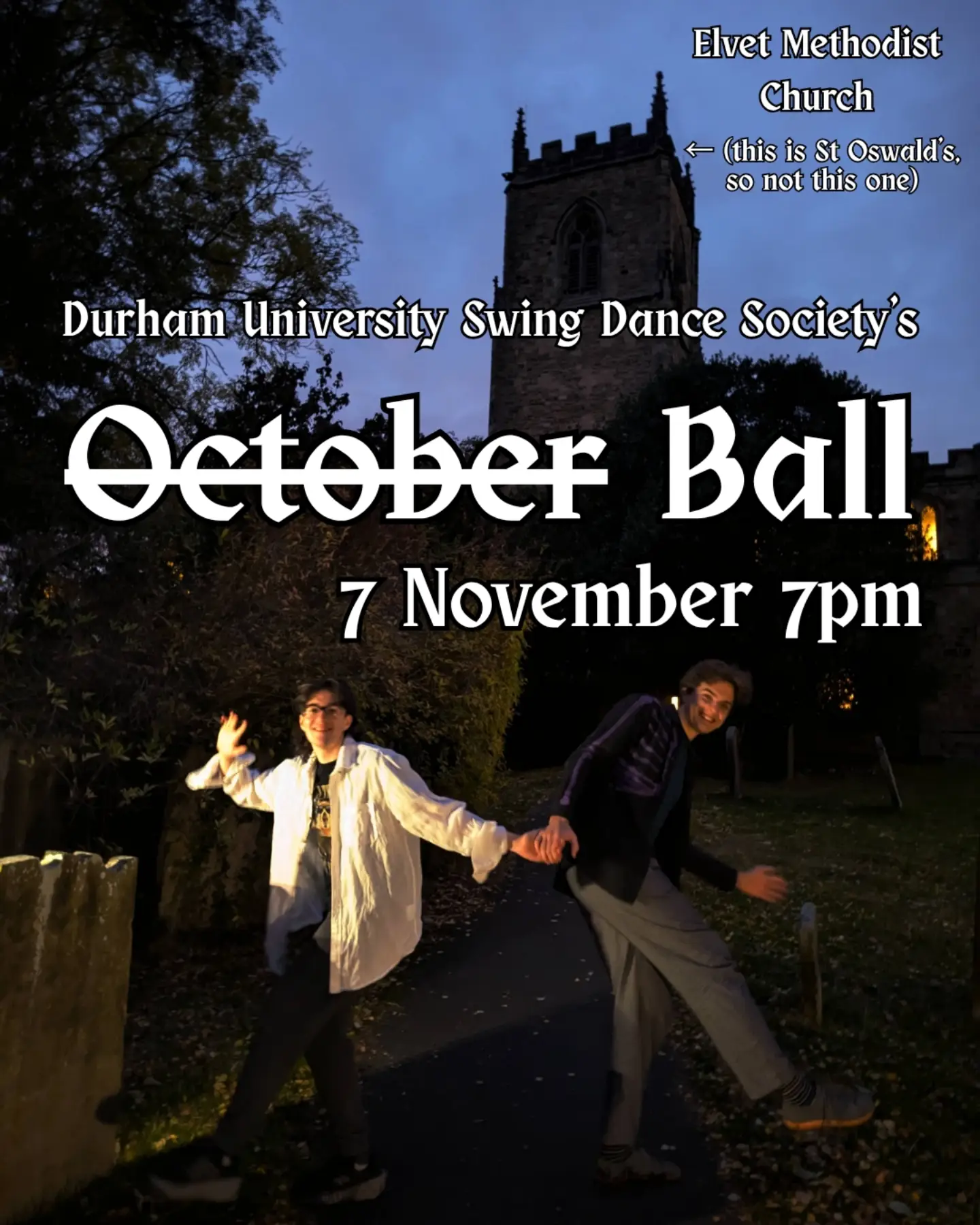 Durham Swing Society October Ball Instagram post